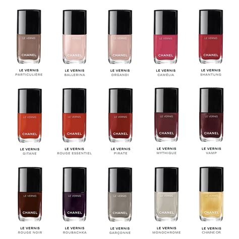 best chanel nail polish colors|chanel nail polish colour chart.